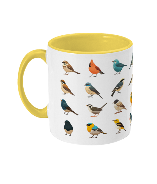 Colored Mug Birds