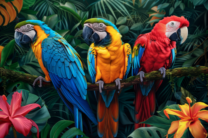 Plexiglass :: Colorful Parrots