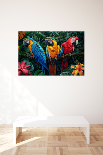 Plexiglass :: Colorful Parrots