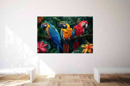 Plexiglass :: Colorful Parrots