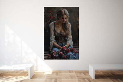 Canvas :: Woman with Roses