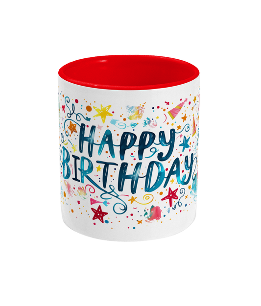 Colored Mug Happy Birthday