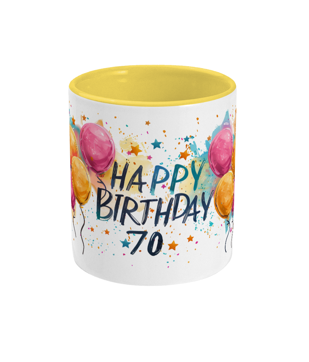 Colored Mug Happy Birthday 70