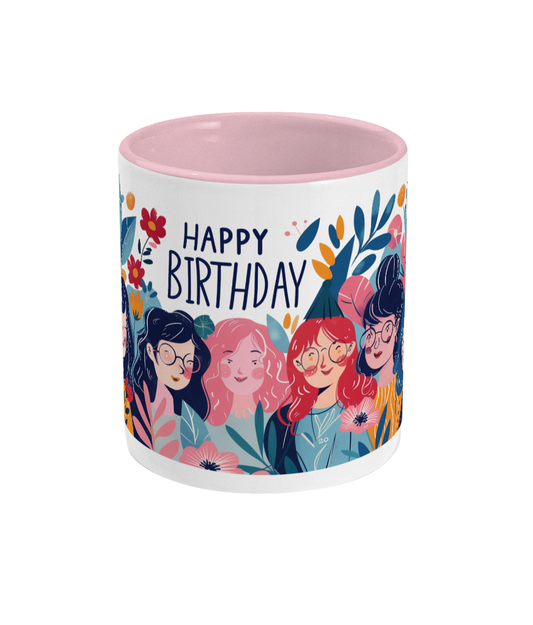 Colored Mug Happy Birthday