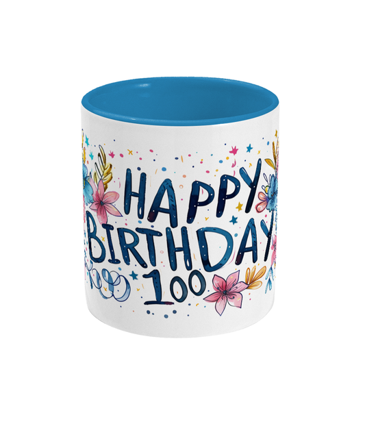 Colored Mug Happy Birthday 100