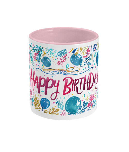 Colored Mug Happy Birthday