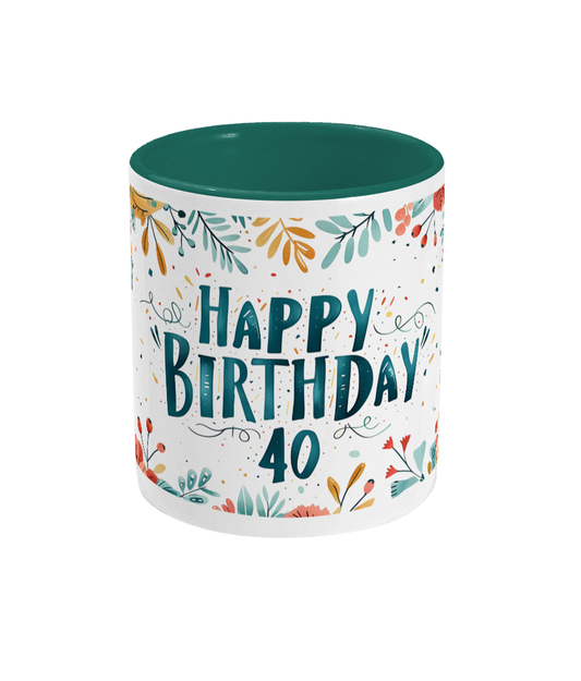 Colored Mug Happy Birthday 40