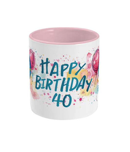 Colored Mug Happy Birthday 40